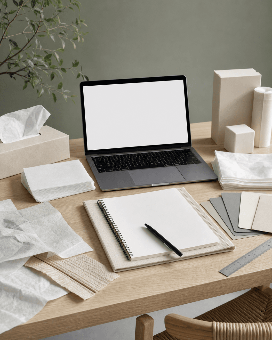 OEM tissue inquiry workspace with product references and procurement notes